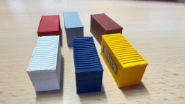 Kibri 377401 - N - Container 20ft (6 Stück)